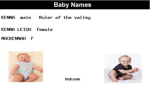 kenna-leigh baby names